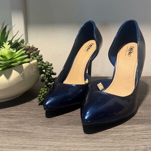 D’orsay Patent Blue 9.5 Heels